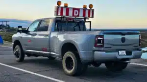 A lead truck for a wide load